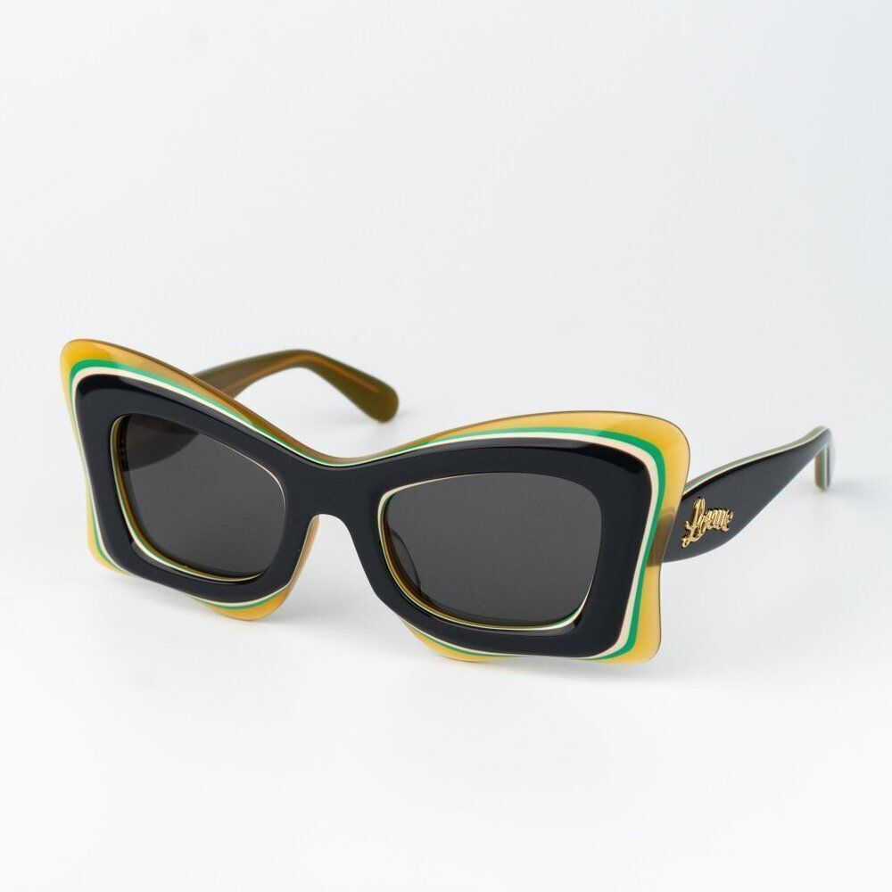 Loewe Women Sunglasses Grey Multicolor Cat Eye LW40140U 20A NEW AUTHENTIC